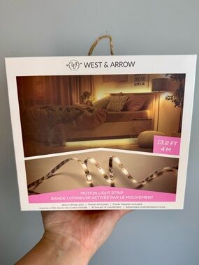 💡West & Arrow LED Light Strip Motion Activated Kit Warm Lighting 13.2ft BNIB